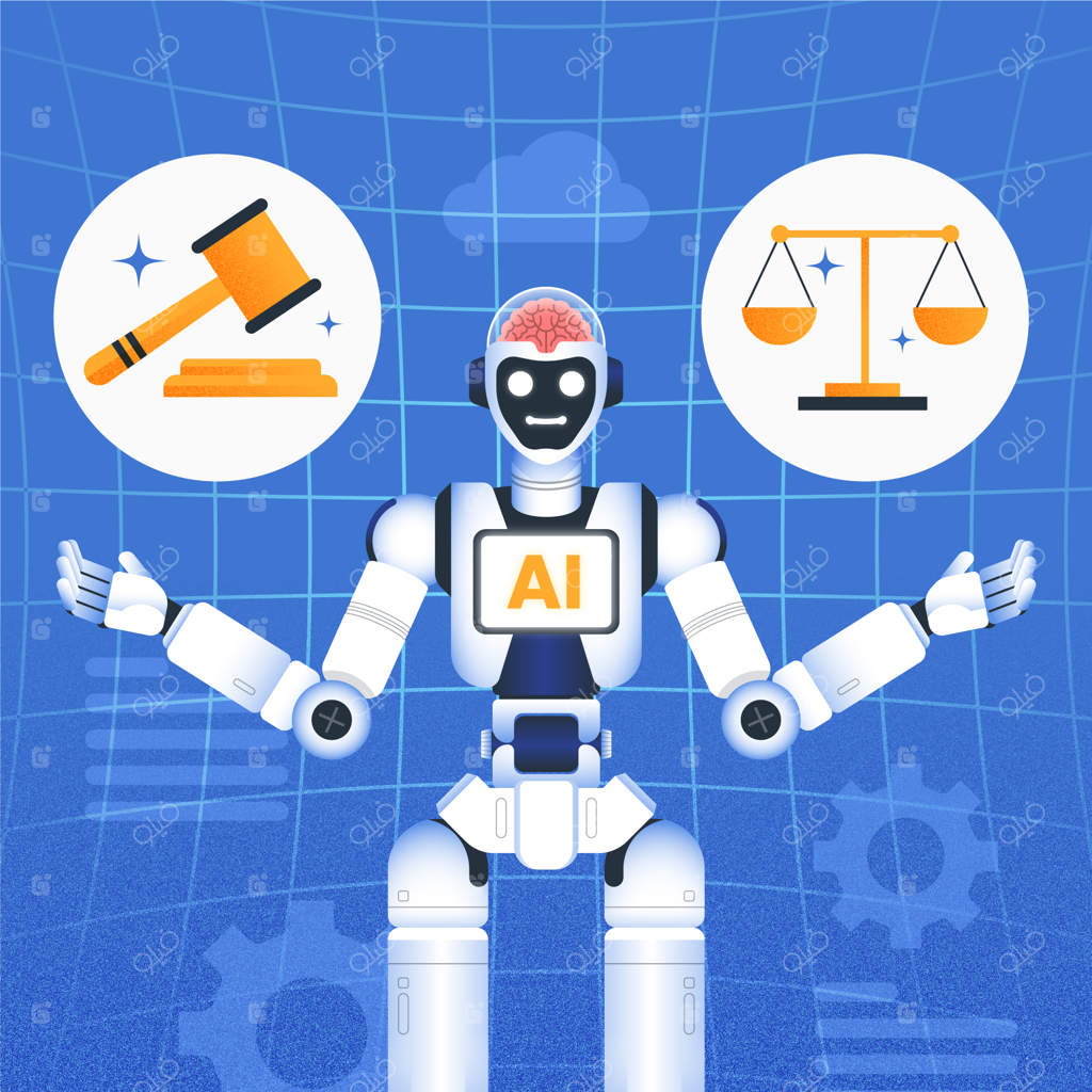 تصویرسازی هماهنگی هوش مصنوعی با طراحی دستی