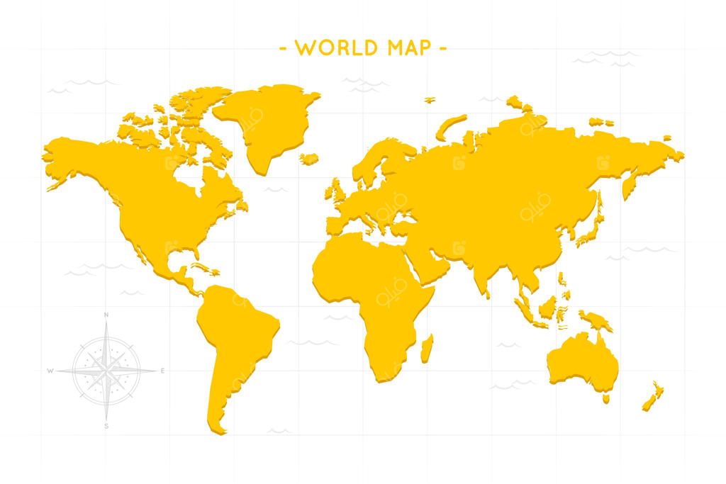تصویرسازی مفهومی نقشه جهان