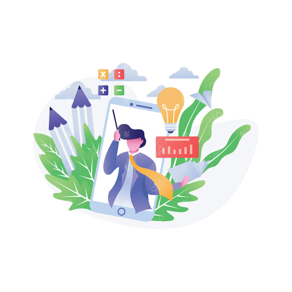 تصویر ایزومتریک آموزش به صورت تخت