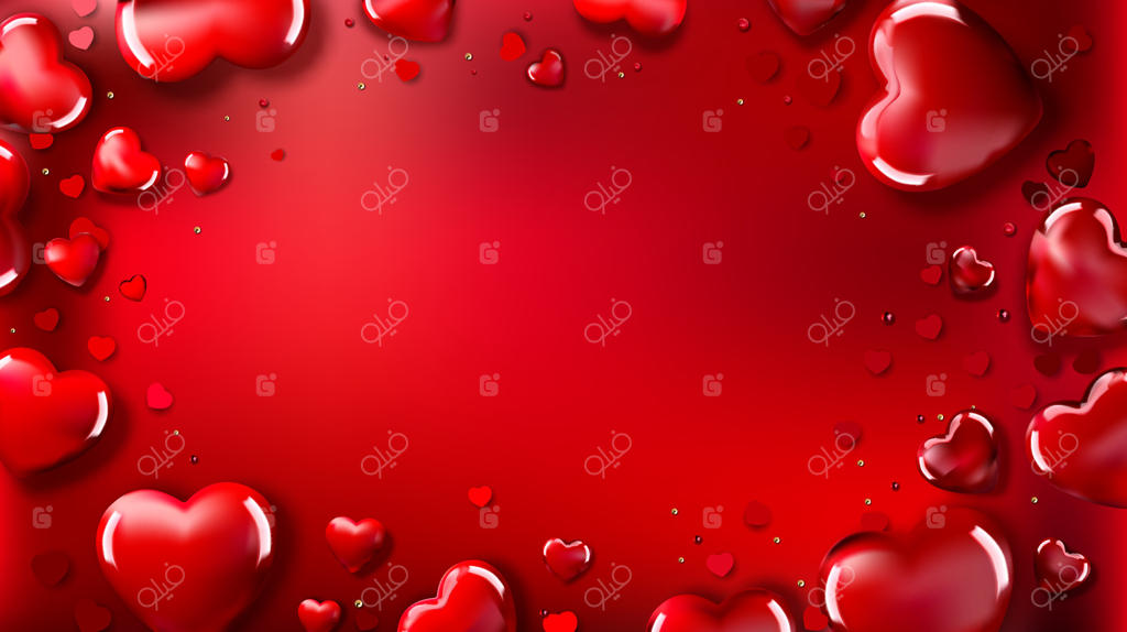 تصویرسازی کارت تبریک روز ولنتاین با طراحی هوش مصنوعی.