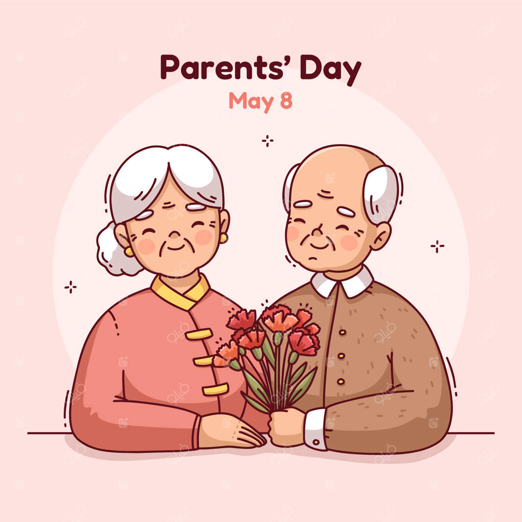 تصویرسازی دست‌کشیده برای روز والدین در کره‌جنوبی