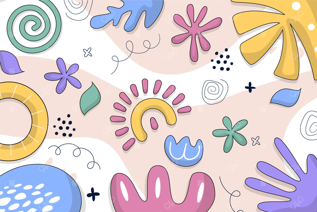 پس‌زمینه طراحی دستی و خطی