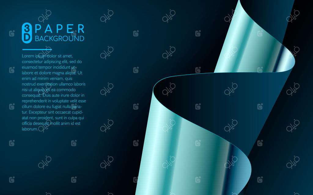 پس زمینه کاغذی آبی و انتزاعی