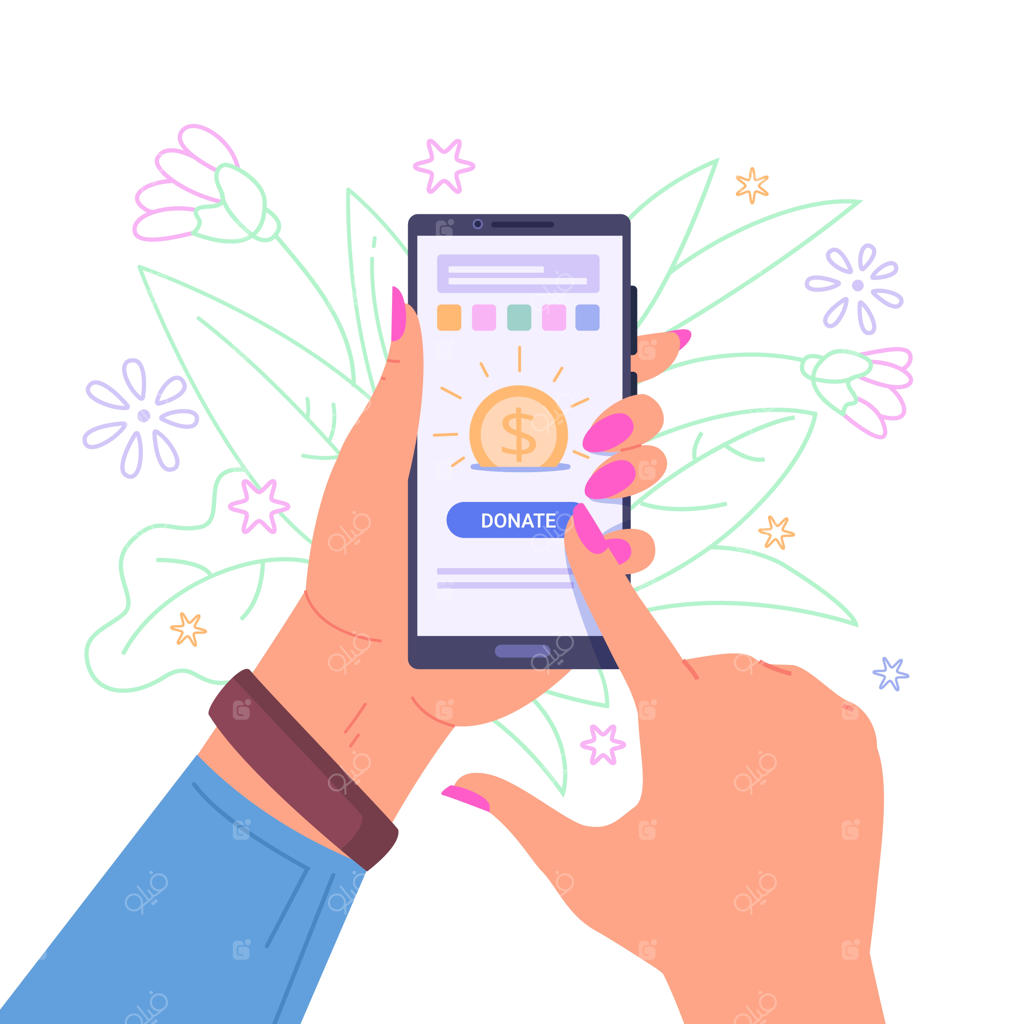 کمک آنلاین با گوشی هوشمند: نگه‌داشتن گوشی و اهدا پول با دکمه‌ای در صفحه نمایش - کمپین اپلیکیشن موبایل برای جمع‌آوری کمک دیجیتال و خیریه