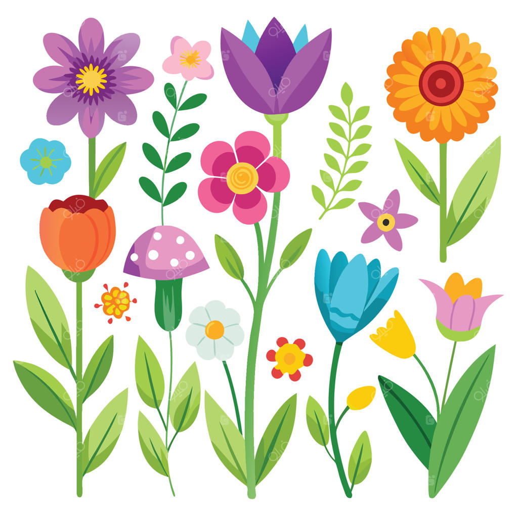 مجموعه‌ای از گل‌های باغ