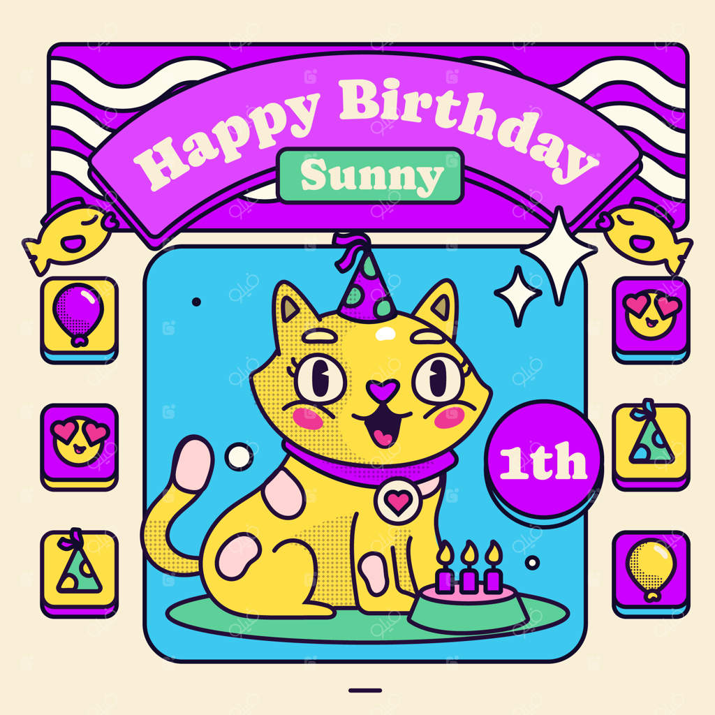 تصویرسازی تولد با دست کشیده شده