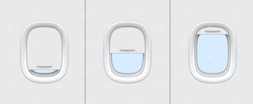 ماکت واقعی پنجره هواپیما