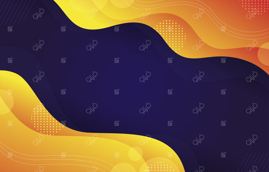پس‌زمینه هندسی با موج‌های طلایی