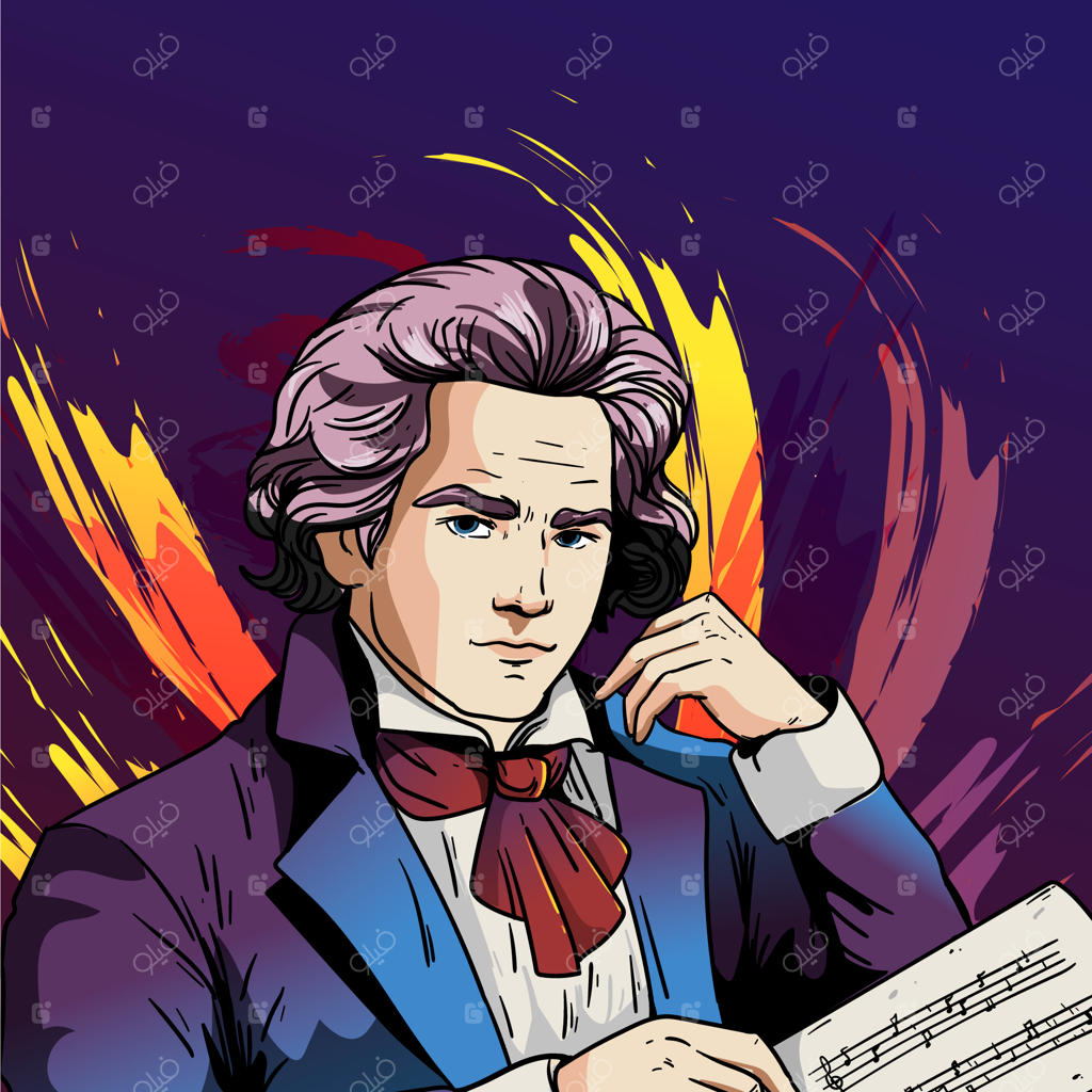 تصویر دستی بتهوون