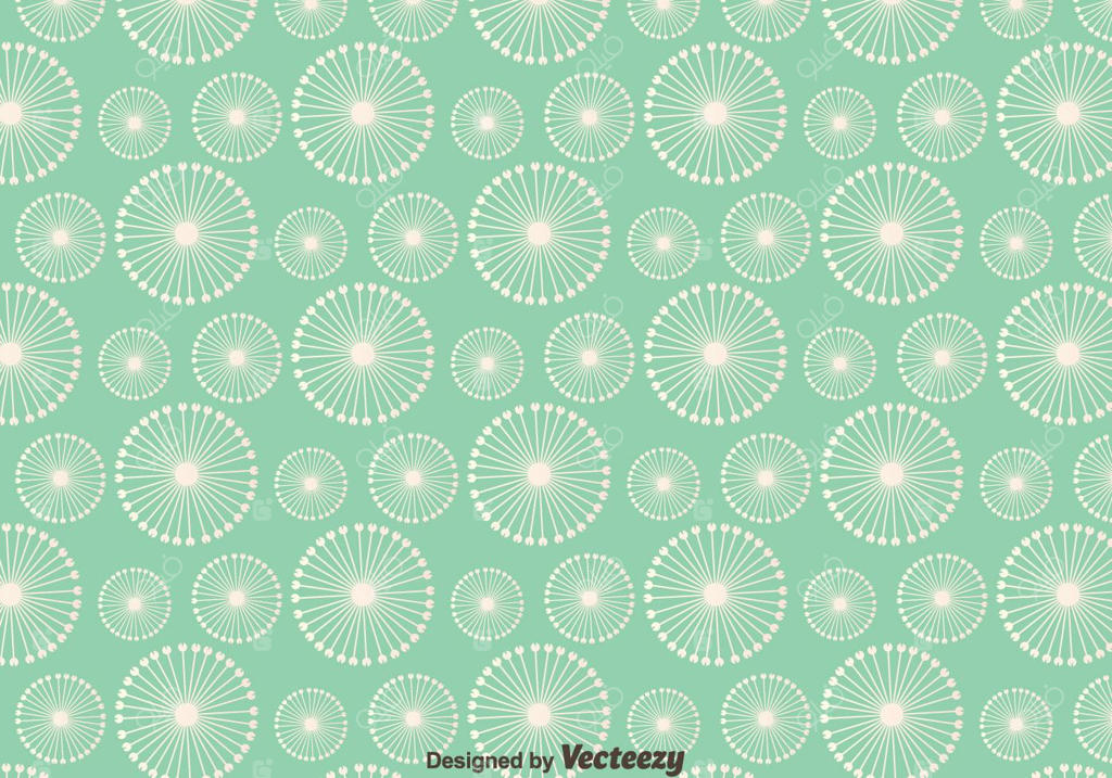 پس‌زمینه‌ی یکپارچه پترن قاصدک