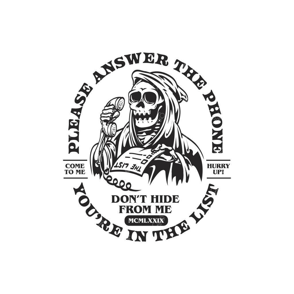 لوگو و طرح تی‌شرت جمجمه به سبک رترو