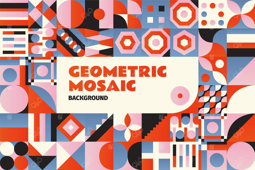 پس‌زمینه موزاییکی گرادینت