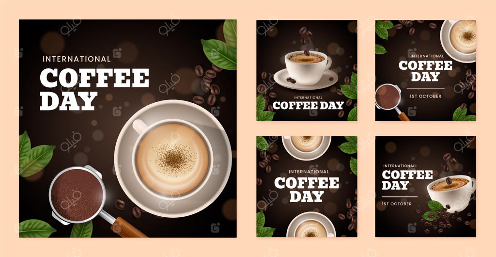 پست‌های اینستاگرامی روز جهانی قهوه
