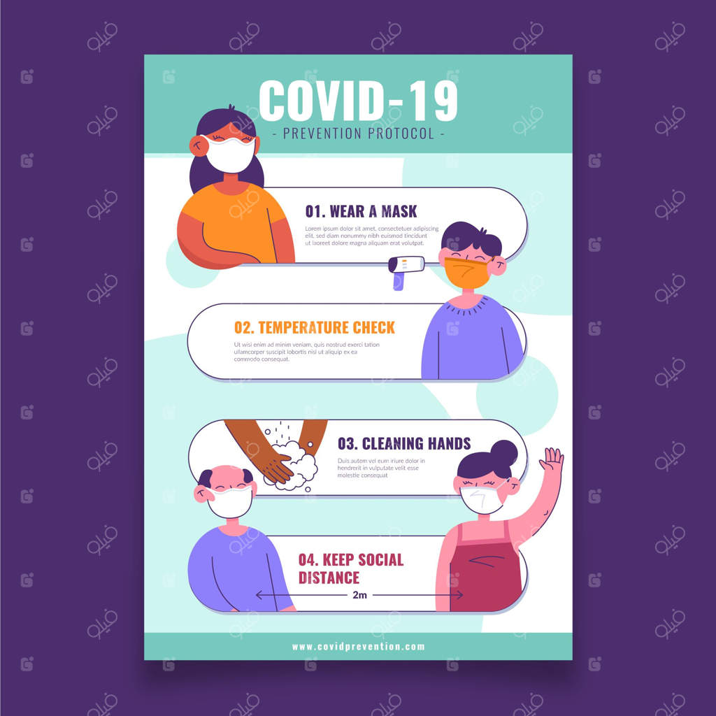 پوستر پیشگیری از ویروس کرونا