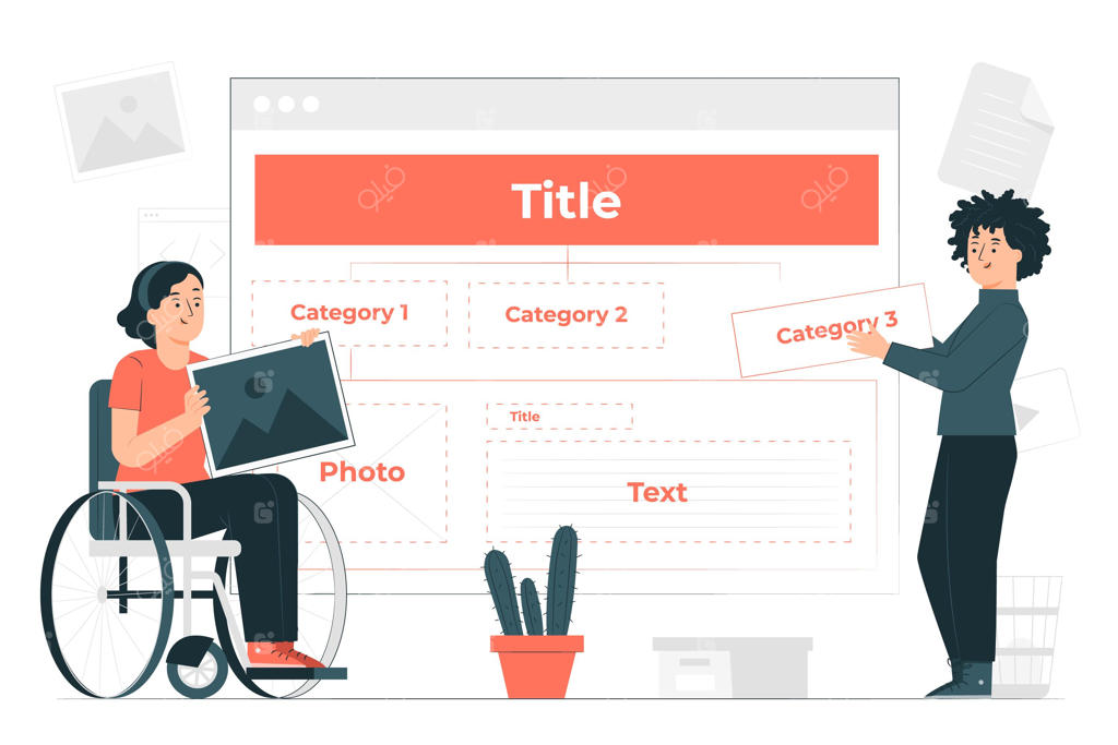 تصویرسازی مفهوم ساختار محتوا