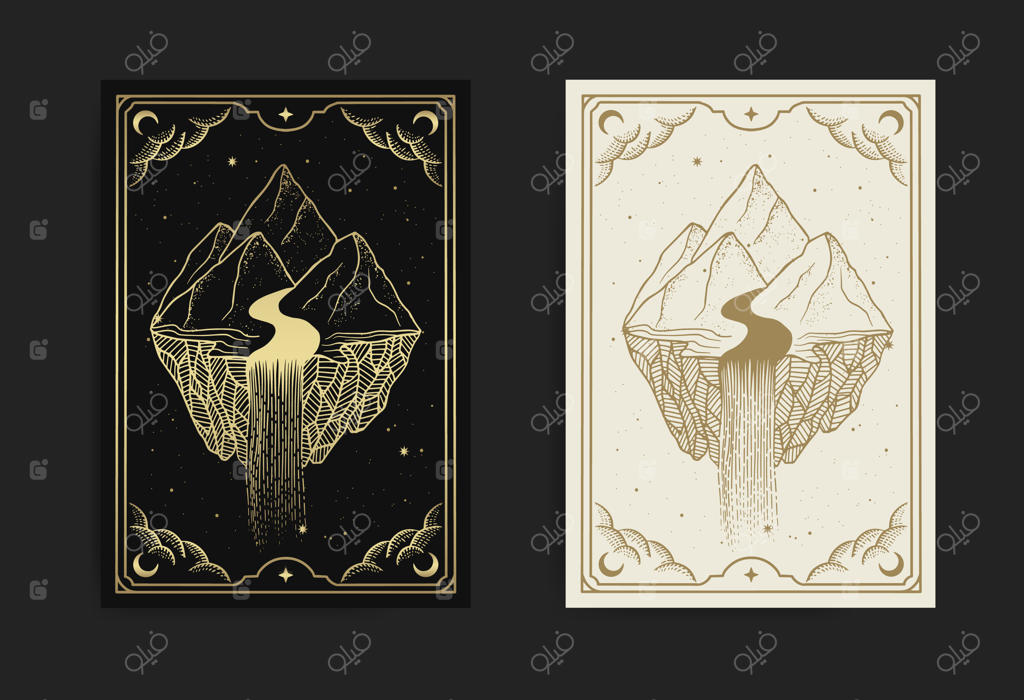 کوه‌های پرنده و آبشارها