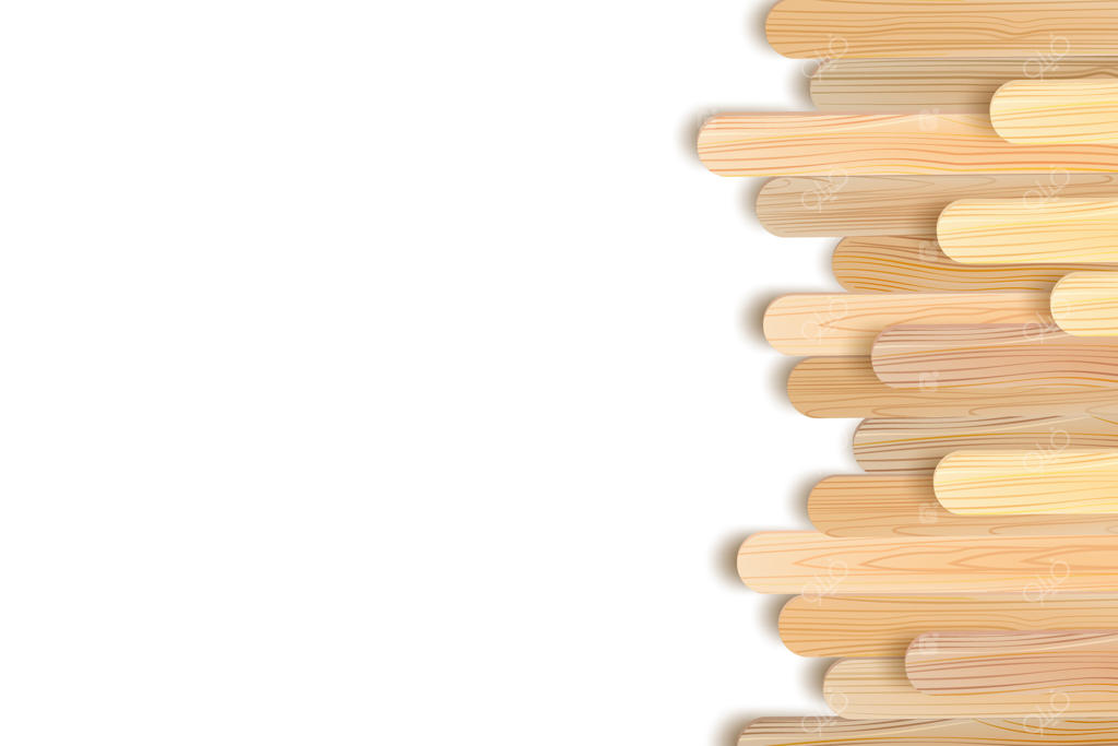 چوب‌ها یا پلاستیک‌های واقع‌گرایانه.