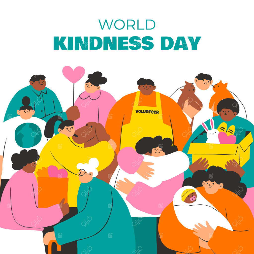 تصویرسازی دستی روز جهانی مهربانی