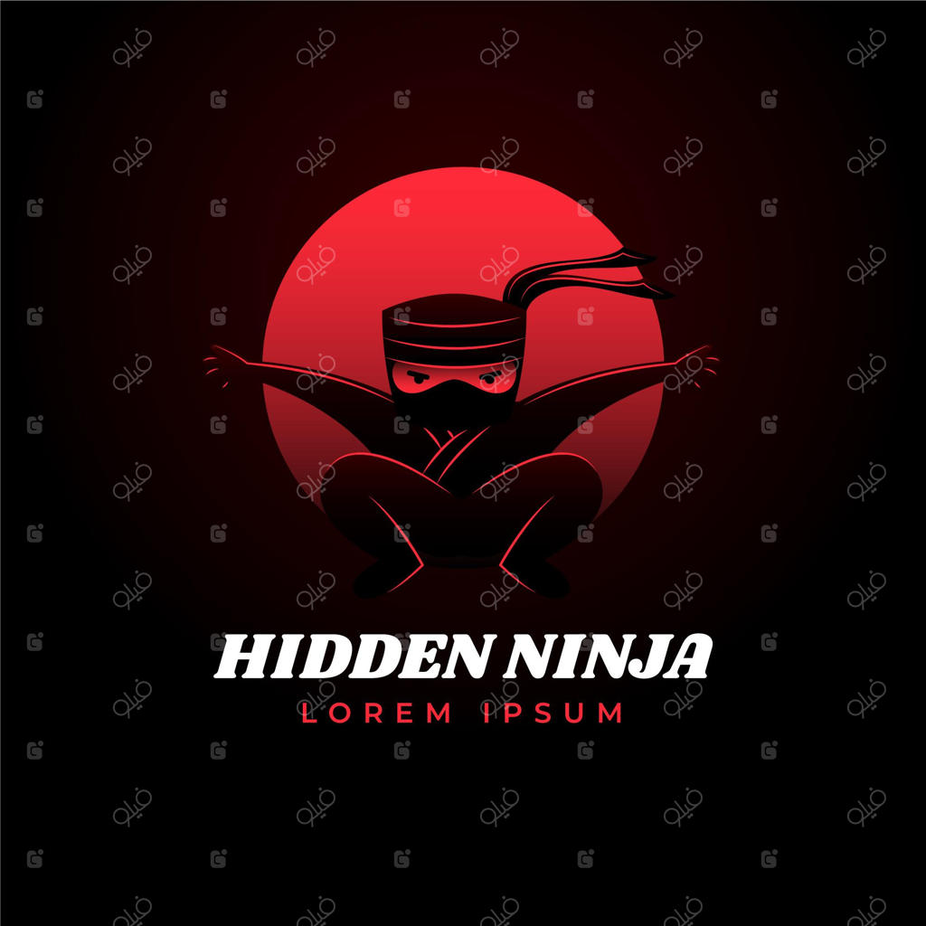 لوگوی نینجا با جزئیات متفاوت
