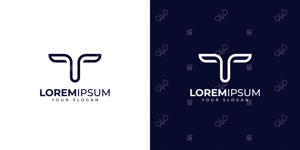 الهام‌بخش طراحی لوگوی حرف T