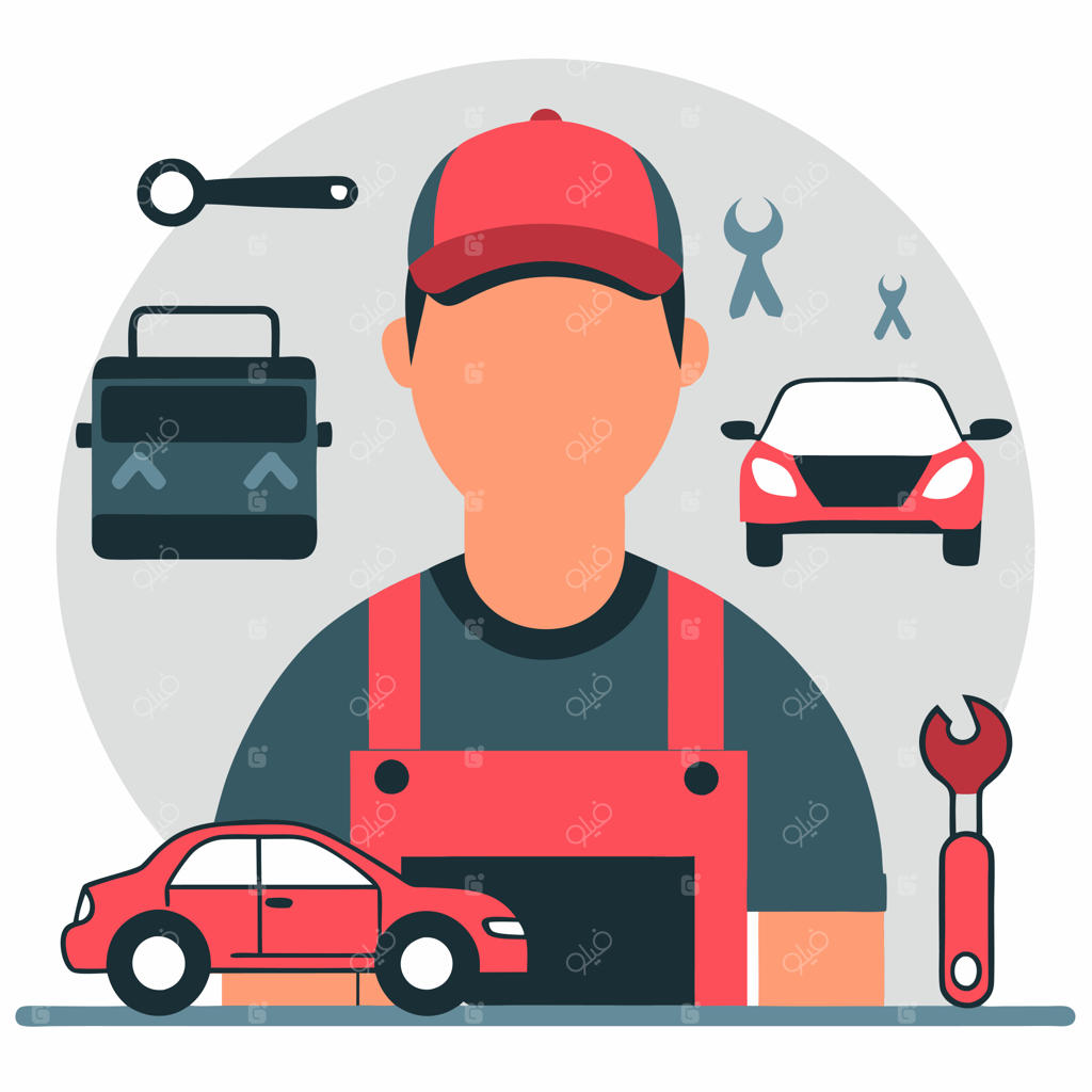 مکانیک ماهر خودرو در حال توضیح دادن یک مفهوم با حرکات دست