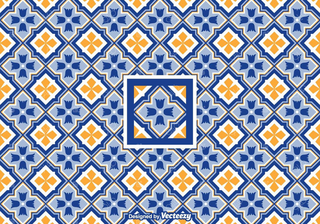 پترن هندسی آزولجو به صورت وکتور رایگان