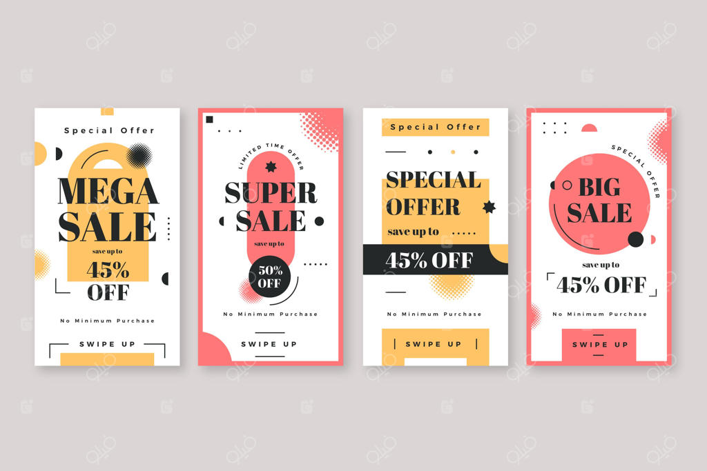 مجموعه استوری‌های اینستاگرام برای فروش ویژه آپارتمان