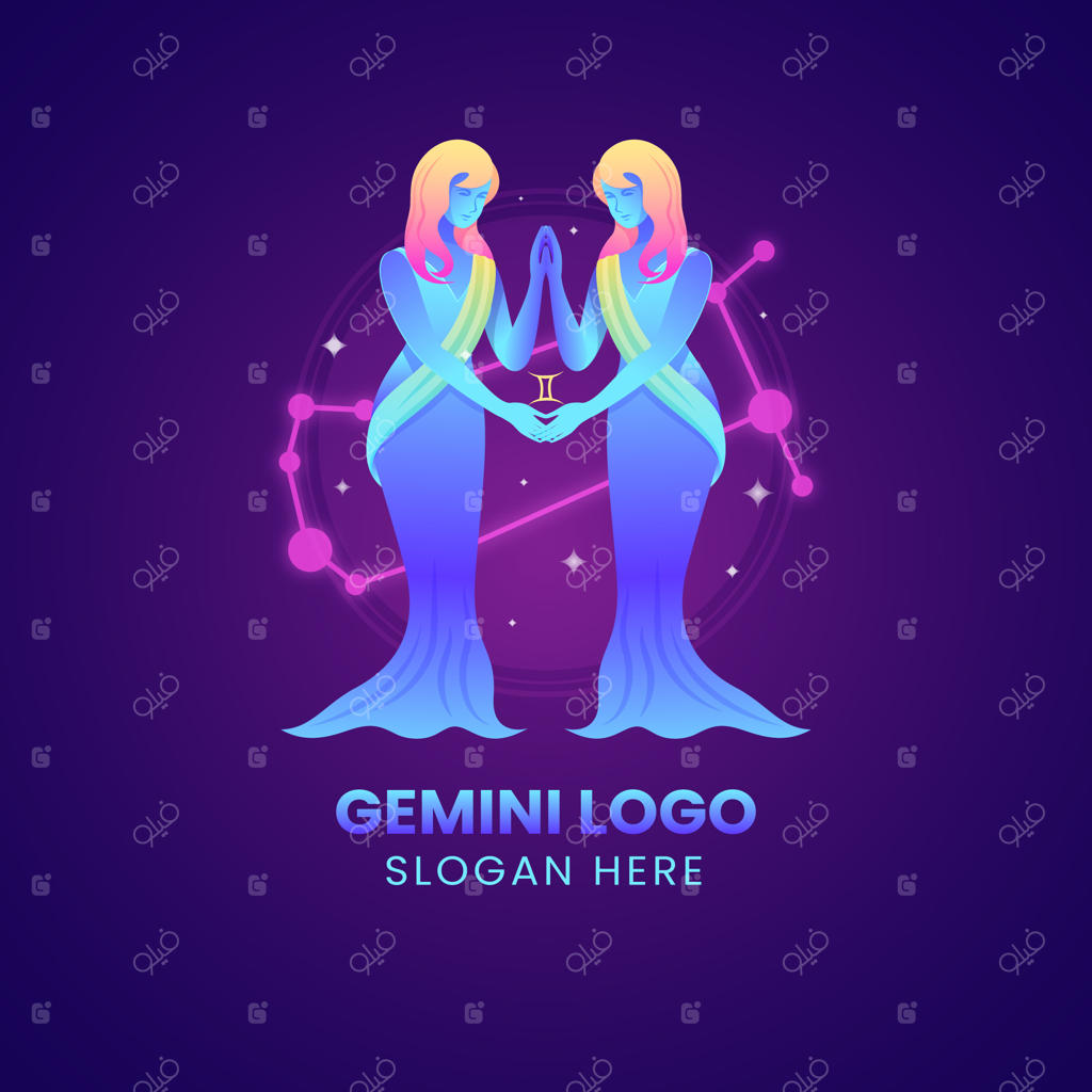قالب لوگوی گرادینت جِمینی