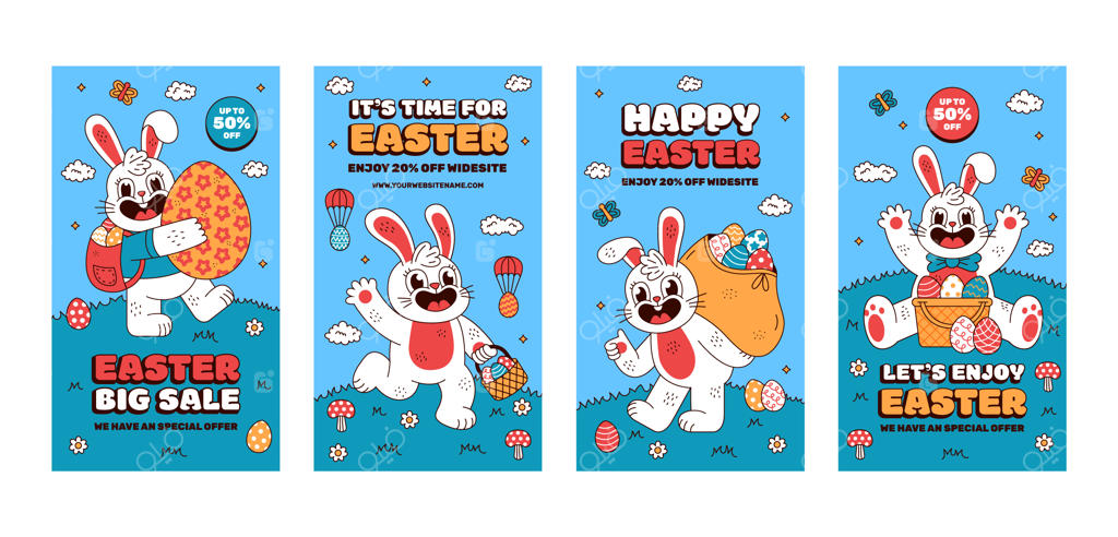 مجموعه استوری‌های اینستاگرام برای جشن عید پاک