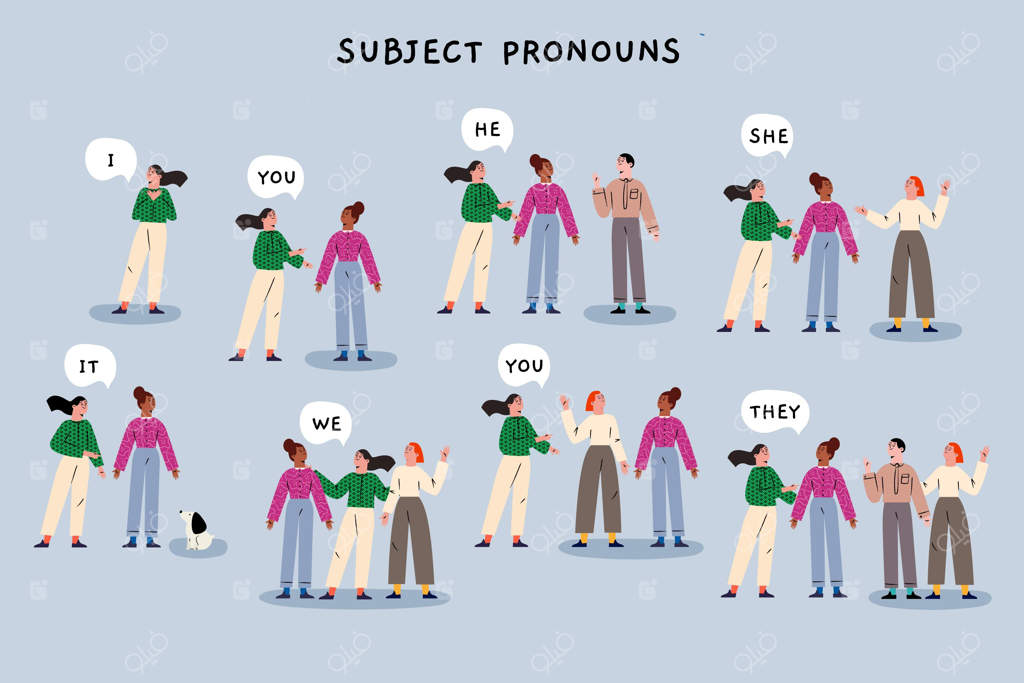 پترن ضمایر فاعلی در زبان انگلیسی