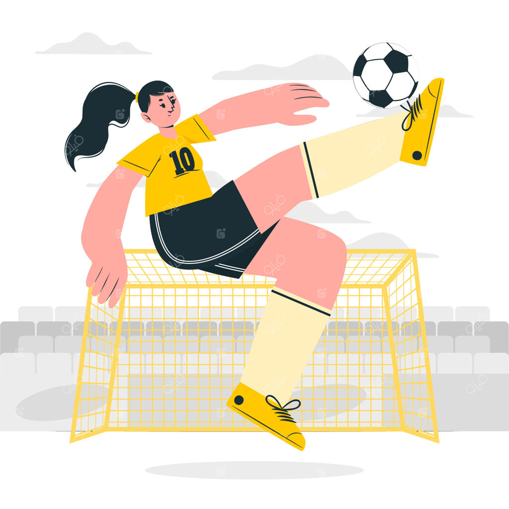 تصویر مفهومی بازیکن فوتبال