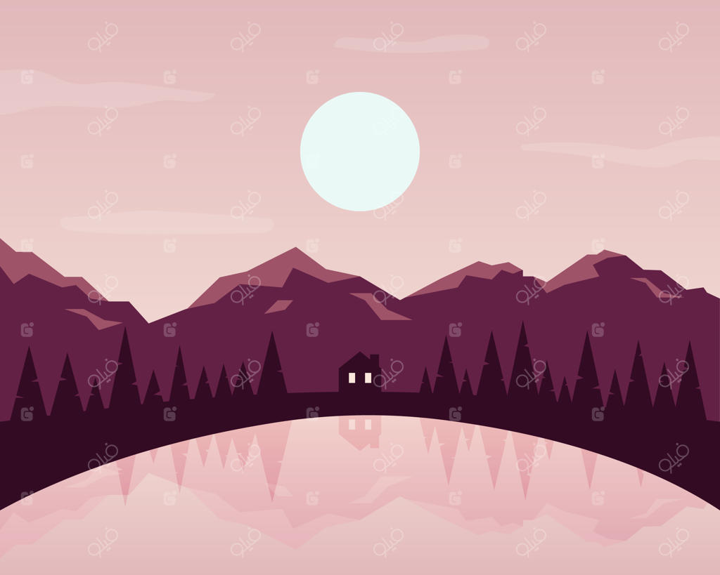 تصویرسازی طبیعت: سیلوئت منظره