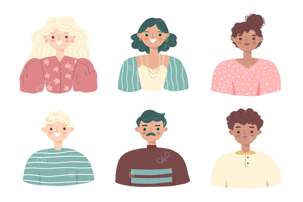 مجموعه‌ای از تصاویر آواتارهای افراد