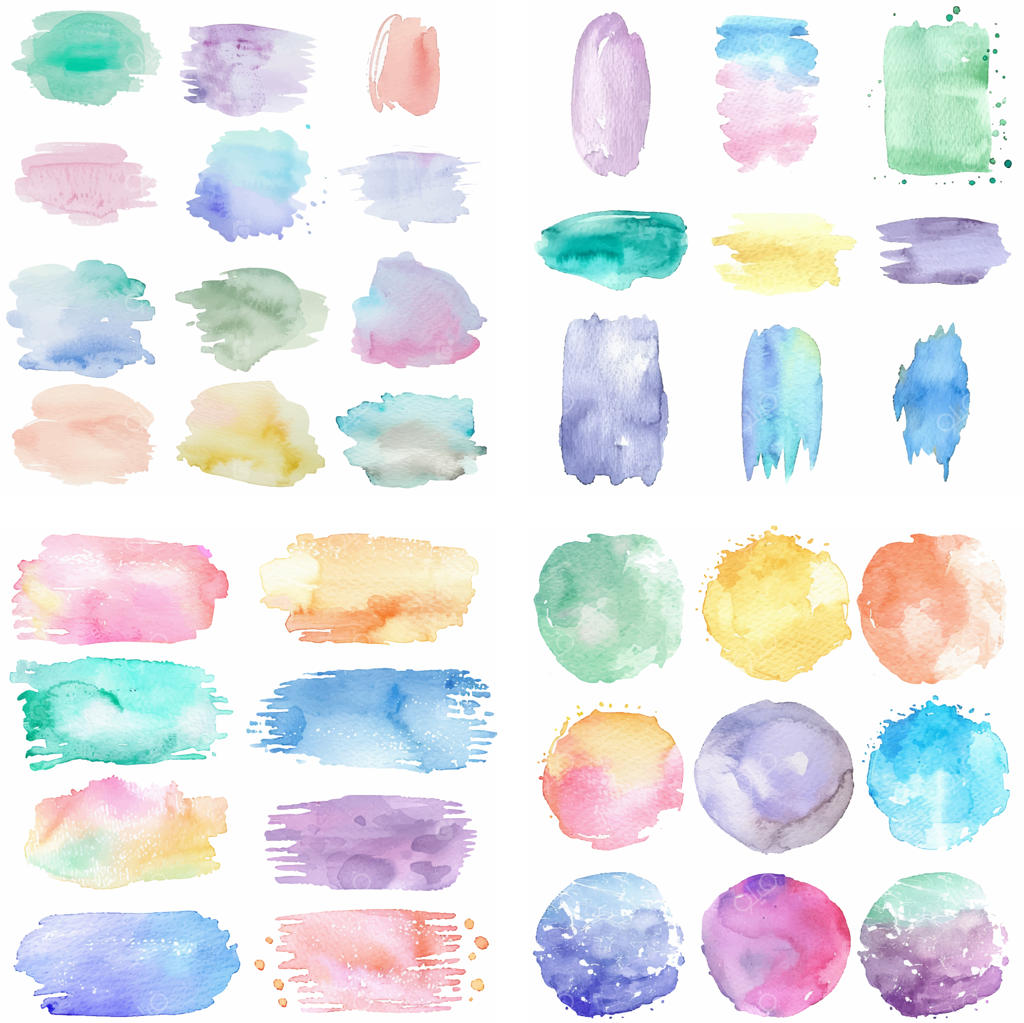 افکت آبرنگ و پاشش جوهر پاستلی با بافت زبر و خلاقانه