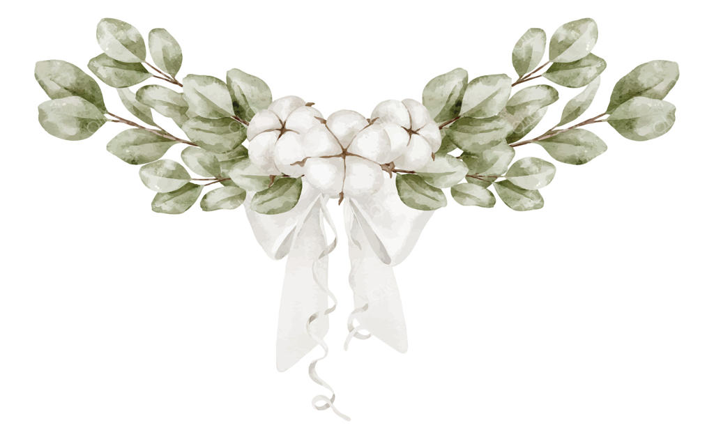 چیدمان شیک گل و سبزه از پنبه