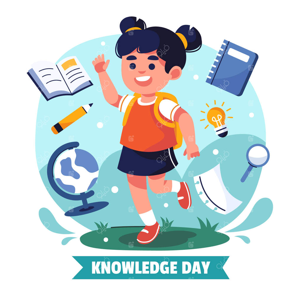 تصویرسازی ساده برای جشن روز دانش