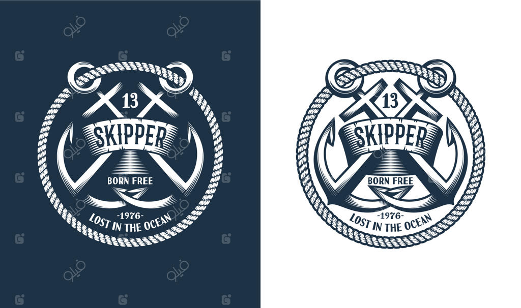 نشان دریایی با طرح لنگر