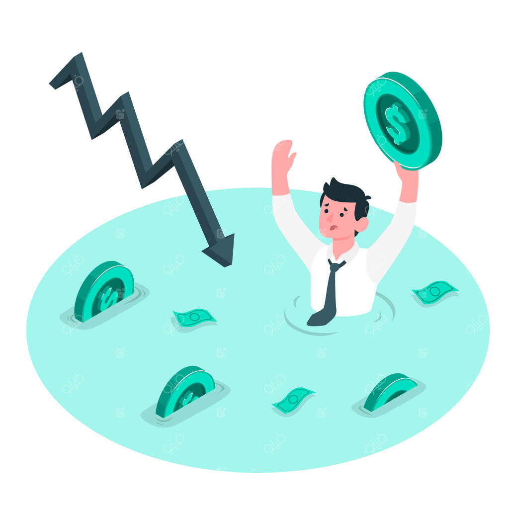 تصویرسازی مفهوم ورشکستگی