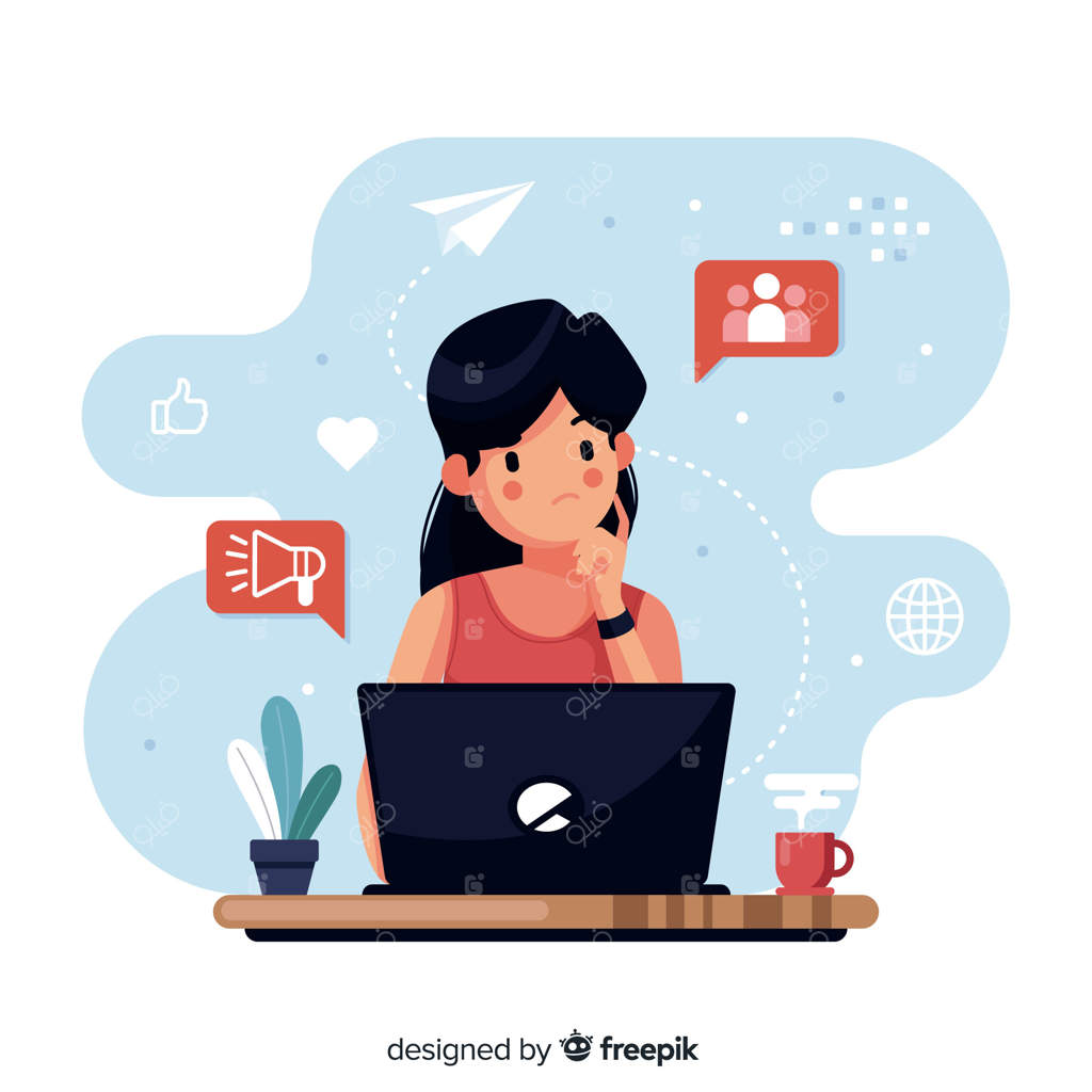 شخصیت در طراحی مسطح با عناصر پیرامونش