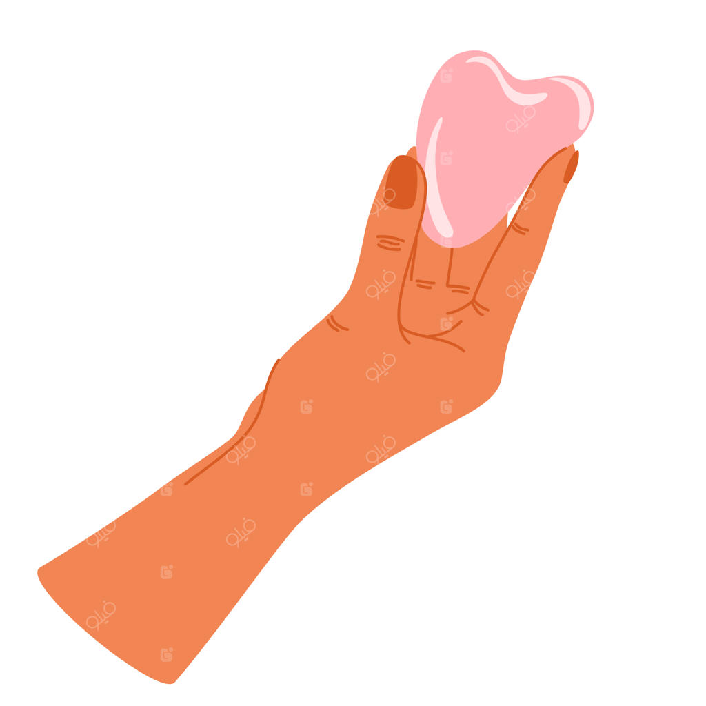 دست‌های زنانه در حال نگه‌داشتن رولر صورت کوارتز و سنگ گوا شا برای ماساژ صورت و مراقبت روزانه از پوست - مفهوم بهداشت و زیبایی (تصویر برداری)