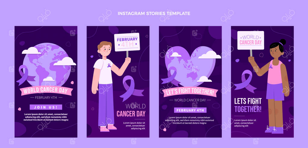 مجموعه استوری‌های اینستاگرام برای روز جهانی مبارزه با سرطان