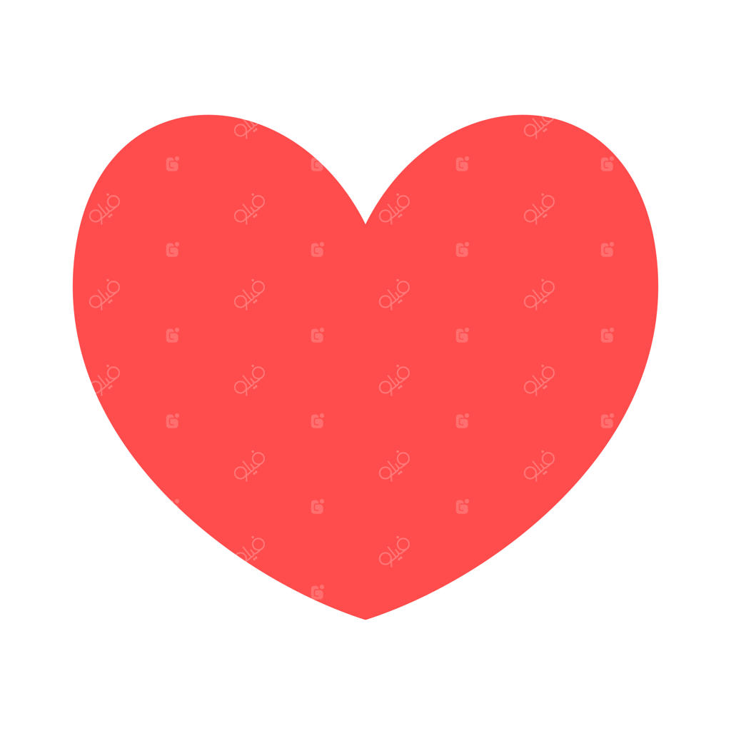 تصویرسازی قلب روی پس‌زمینه سفید