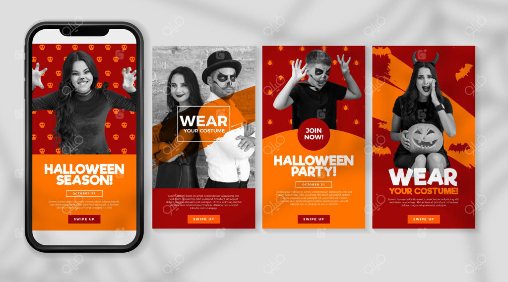 مجموعه استوری‌های اینستاگرام برای هالووین