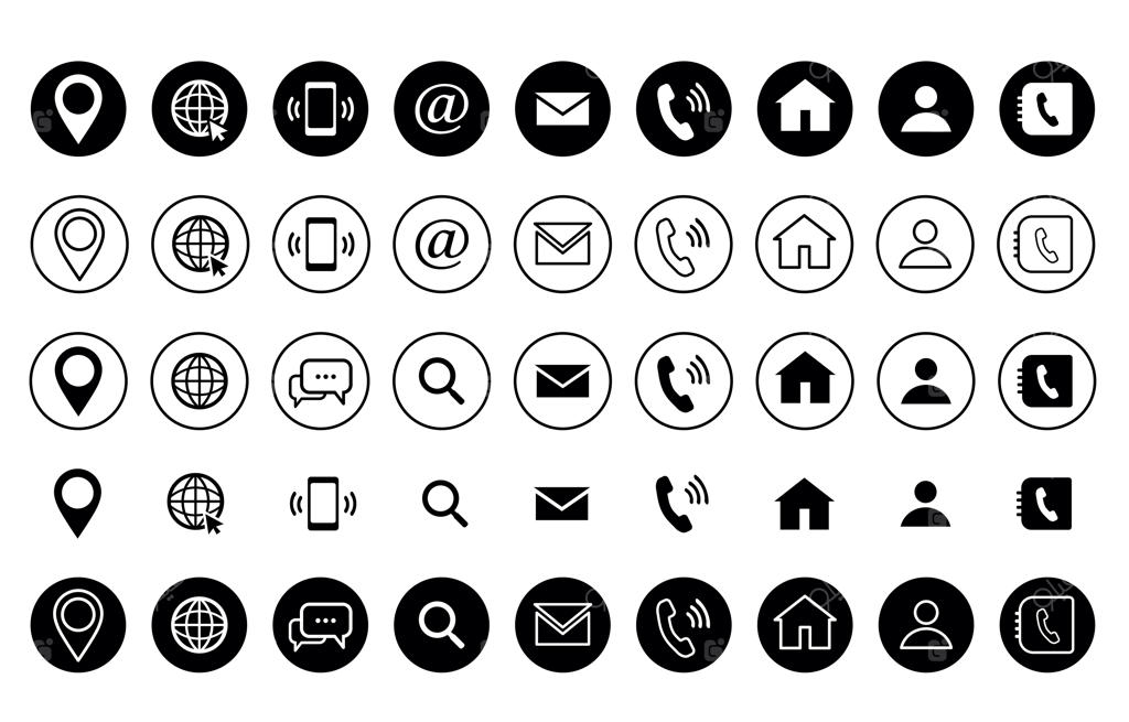 مجموعه آیکون‌های تماس