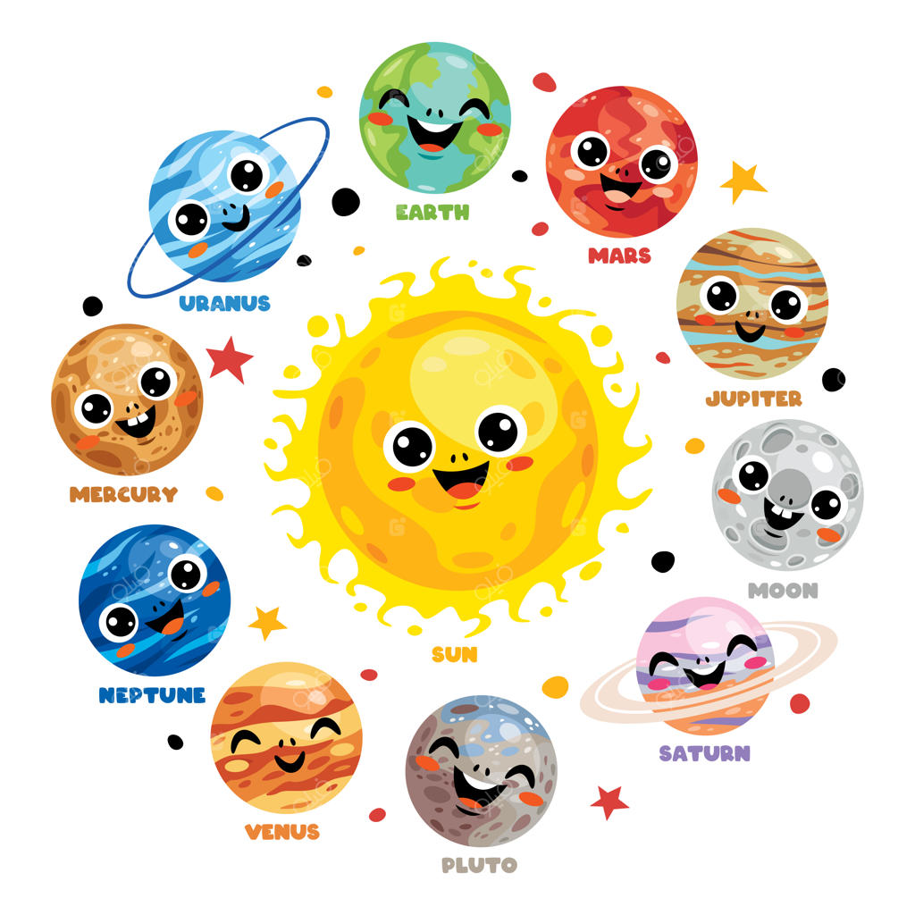 عناصر رنگارنگ فضا به صورت دست‌کشیده