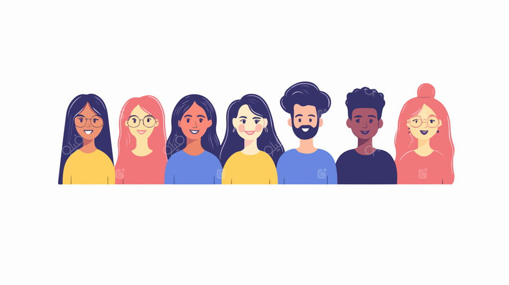 تیم بین‌المللی و چندنژادی متشکل از افراد آسیایی، اروپایی و عرب