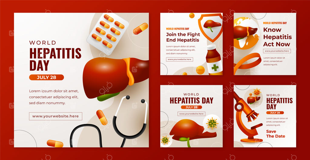 مجموعه‌ای از پست‌های اینستاگرامی واقعی برای روز جهانی هپاتیت