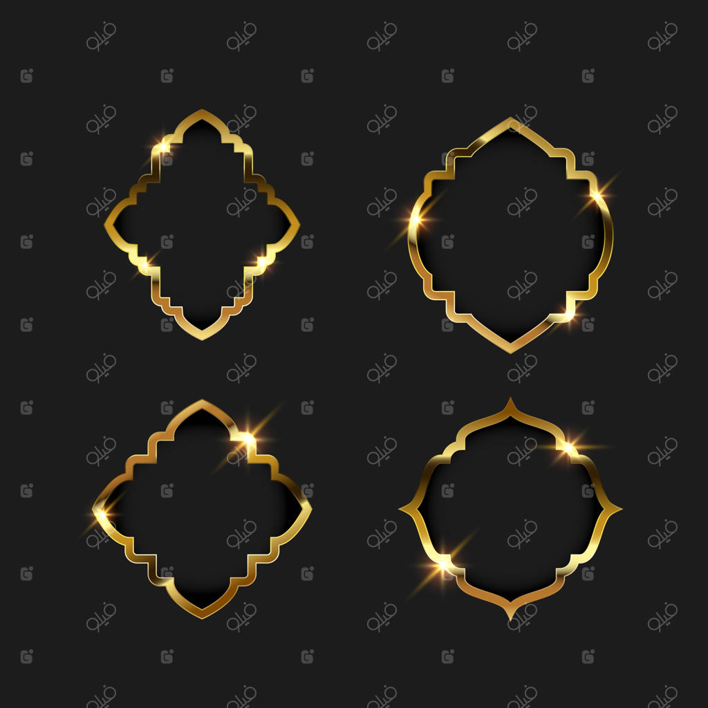 حاشیه با قاب طلایی