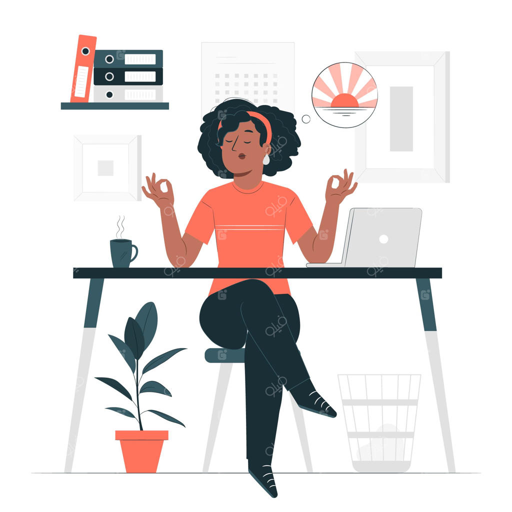 تصویری از مفهوم آرامش ذهن