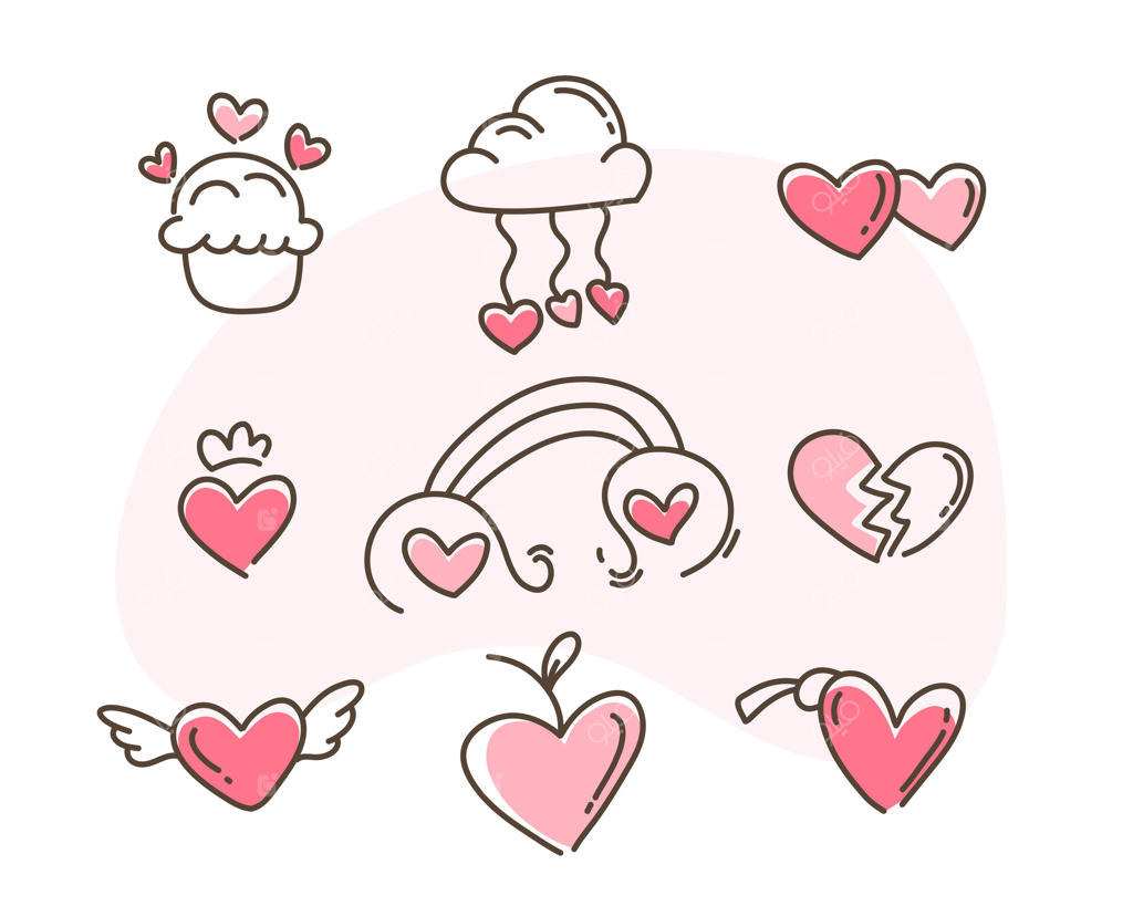 طراحی فانتزی و دل‌نشین قلب ولنتاین